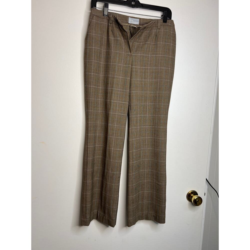 Womens Vintage Laura Clement Size 4 Brown Tweed Dress Pants